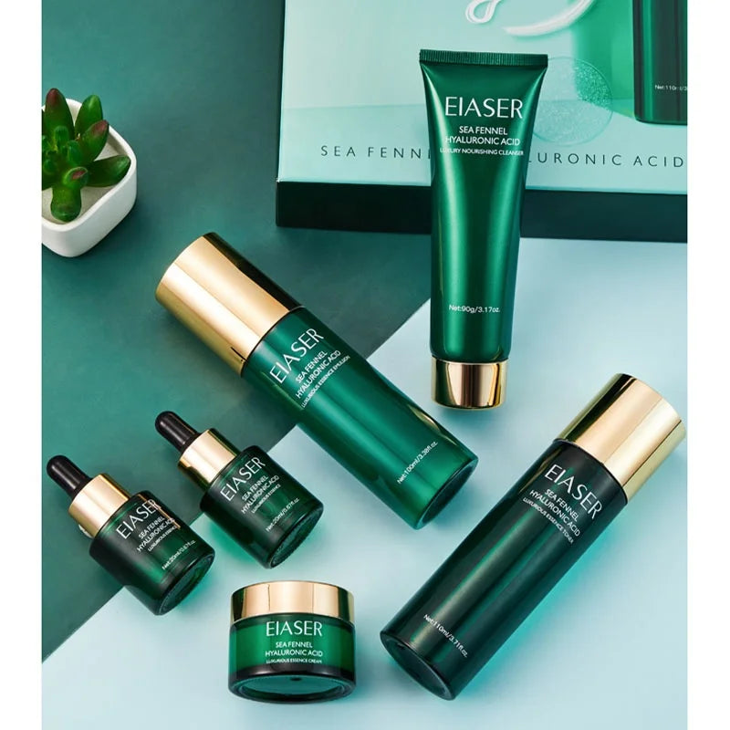Sea Fennel Hyaluronic Acid Skincare LuxuryToner Lotion Face Cream Facial Cleanser Serum Skin Care