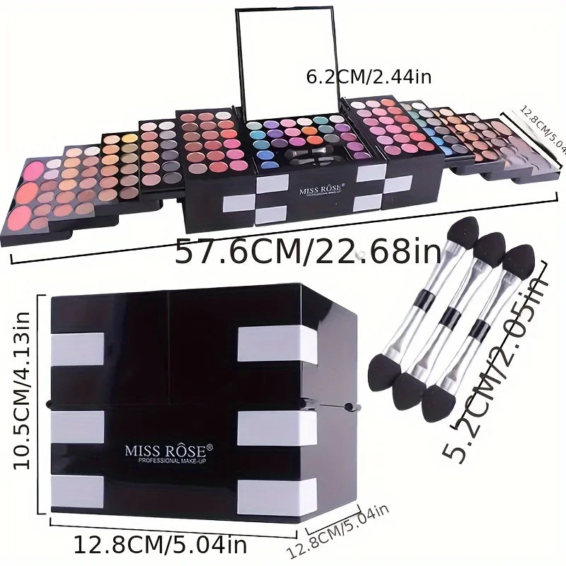 142-Color Eye Shadow, 3-Color Blush, 3-Color Eyebrow Powder Makeup Set
