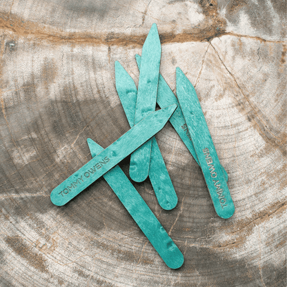 Turquoise Birdseye Maple Collar Stays