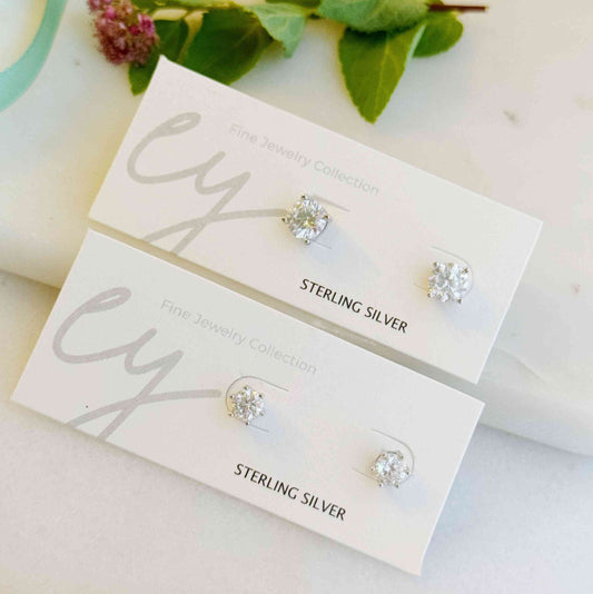 Excellent Cut Moissanite Stud Earrings