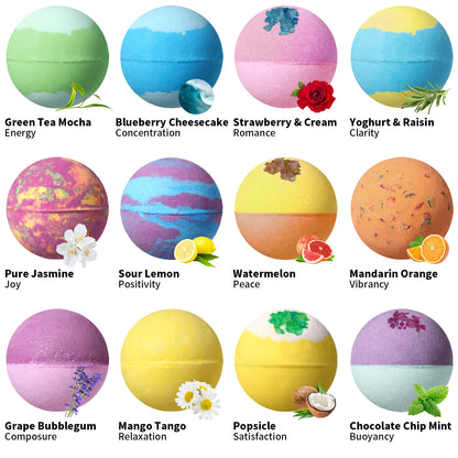 Natural Rose Essential Oils Bombs Skincare Body Spa Fizzy Bubble Bombe