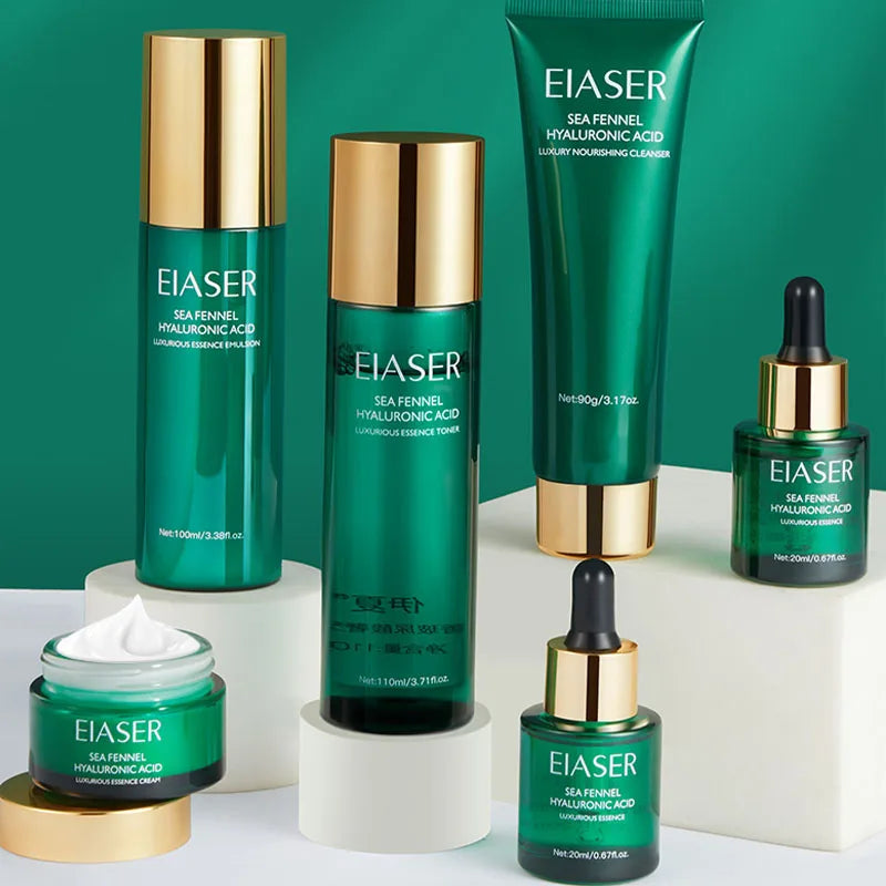Sea Fennel Hyaluronic Acid Skincare LuxuryToner Lotion Face Cream Facial Cleanser Serum Skin Care