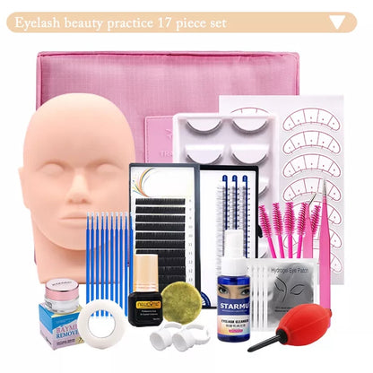 Beauty Makeup Grafting Eyelashes Tool Set for Beginners Practice Planting False Eyelash Extension Training Kits