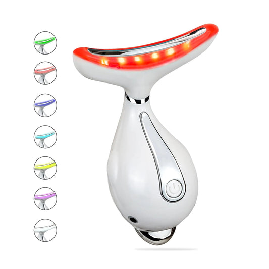 Red LED Light Electric Facial Massager Skin Care Tool for Women Massage Tool for Face & Neck Beauty Personal Care Product