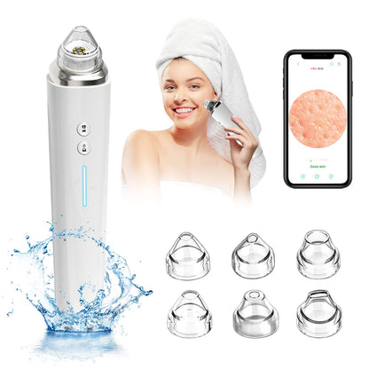Timesiso H100-B 20X Wifi Visual Blackhead Vacuum Portable Face Cleaner Beauty Tool Device Machine With LED