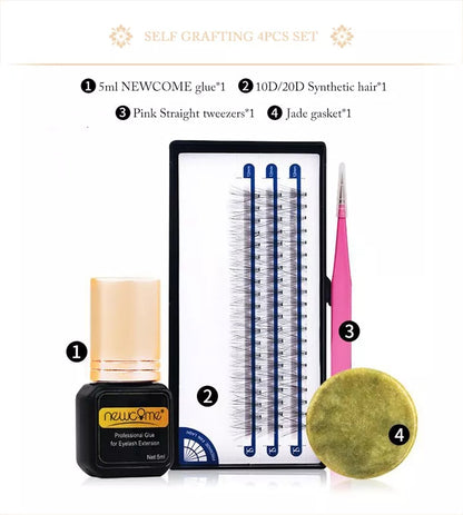 Beauty Makeup Grafting Eyelashes Tool Set for Beginners Practice Planting False Eyelash Extension Training Kits