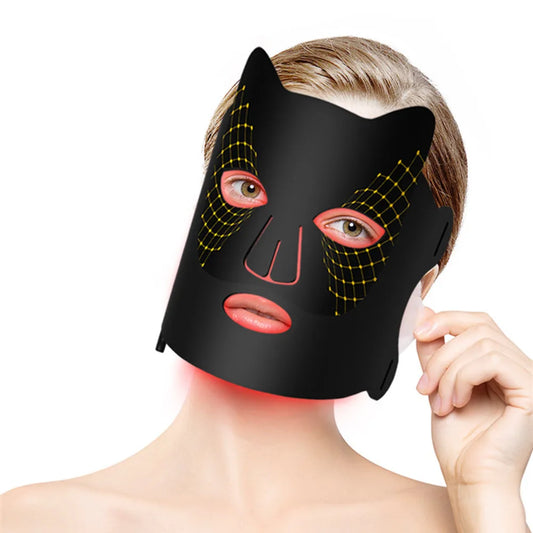 IFINE Beauty Home Use Beauty Care Tool 4 Colors LED Facial Mask Skin Rejuvenation Anti-Aging Infrared Therapy LED Face Masks