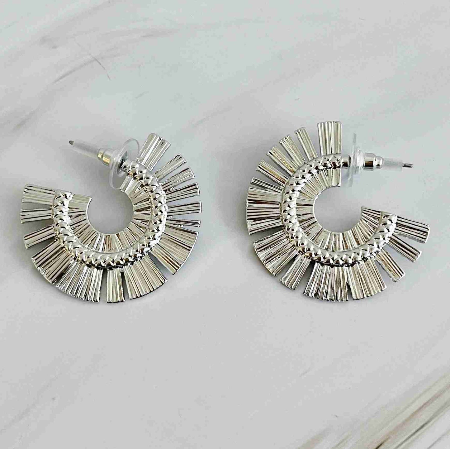 Sunburst Beauty Hoop Earrings