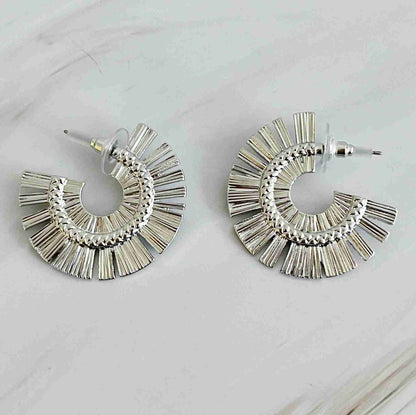 Sunburst Beauty Hoop Earrings