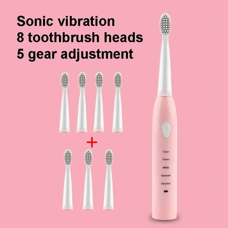 Powerful Ultrasonic Sonic Electric Toothbrush USB Charge Rechargeable Tooth Brush Washable Electronic Whitening Teeth Brush J110