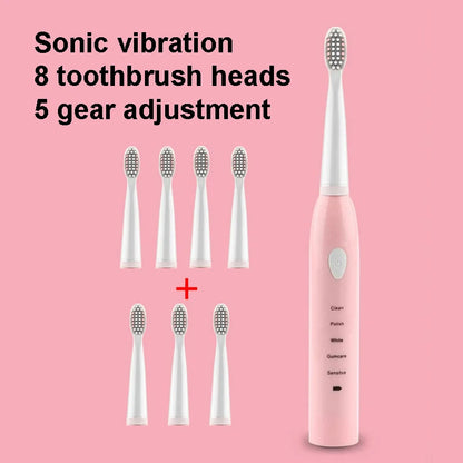 Powerful Ultrasonic Sonic Electric Toothbrush USB Charge Rechargeable Tooth Brush Washable Electronic Whitening Teeth Brush J110