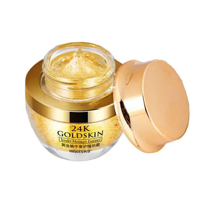 24K Gold Snail Collagen Face Cream Moisturizing Skincare Essential Brightening