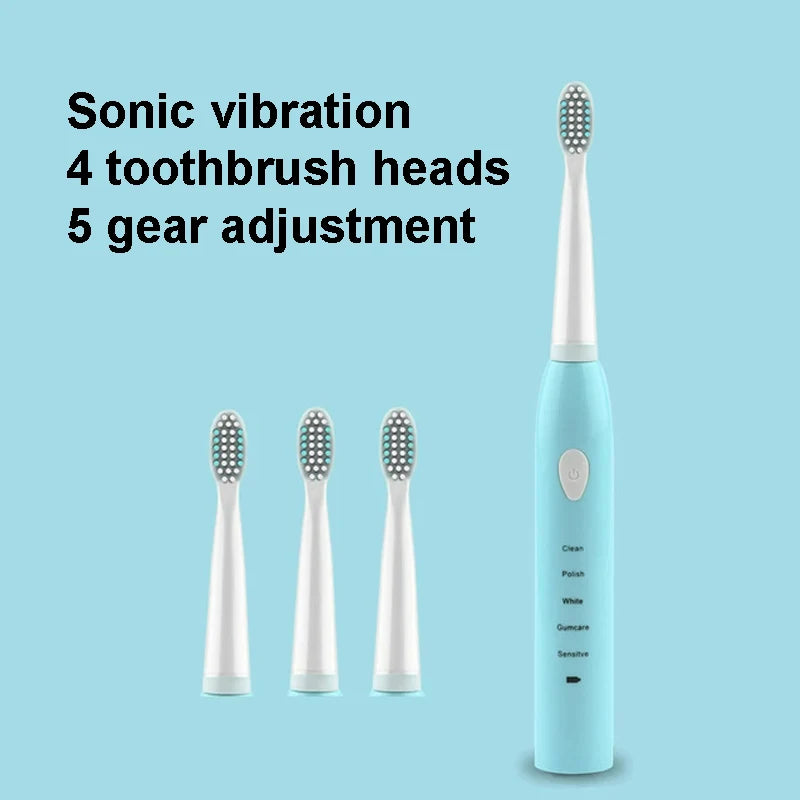 Powerful Ultrasonic Sonic Electric Toothbrush USB Charge Rechargeable Tooth Brush Washable Electronic Whitening Teeth Brush J110