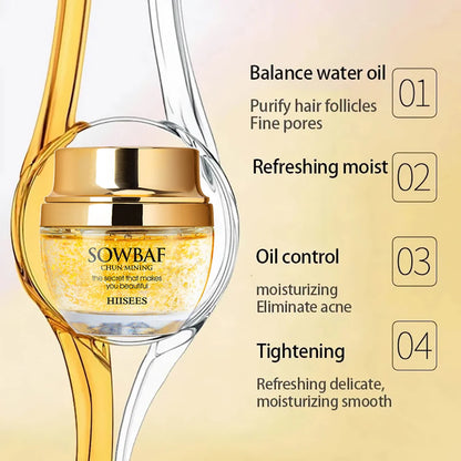 24K Gold Snail Collagen Face Cream Moisturizing Skincare Essential Brightening