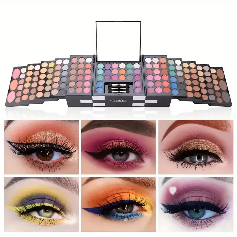 142-Color Eye Shadow, 3-Color Blush, 3-Color Eyebrow Powder Makeup Set