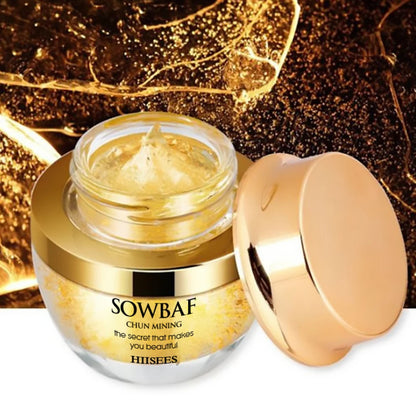 24K Gold Snail Collagen Face Cream Moisturizing Skincare Essential Brightening