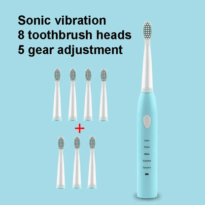 Powerful Ultrasonic Sonic Electric Toothbrush USB Charge Rechargeable Tooth Brush Washable Electronic Whitening Teeth Brush J110