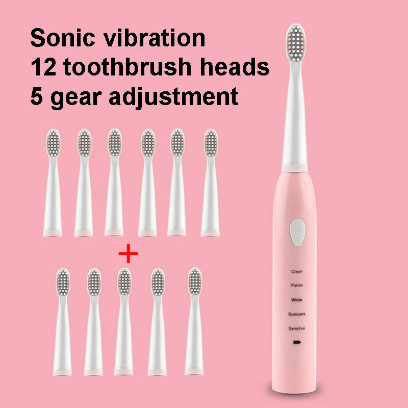 Powerful Ultrasonic Sonic Electric Toothbrush USB Charge Rechargeable Tooth Brush Washable Electronic Whitening Teeth Brush J110