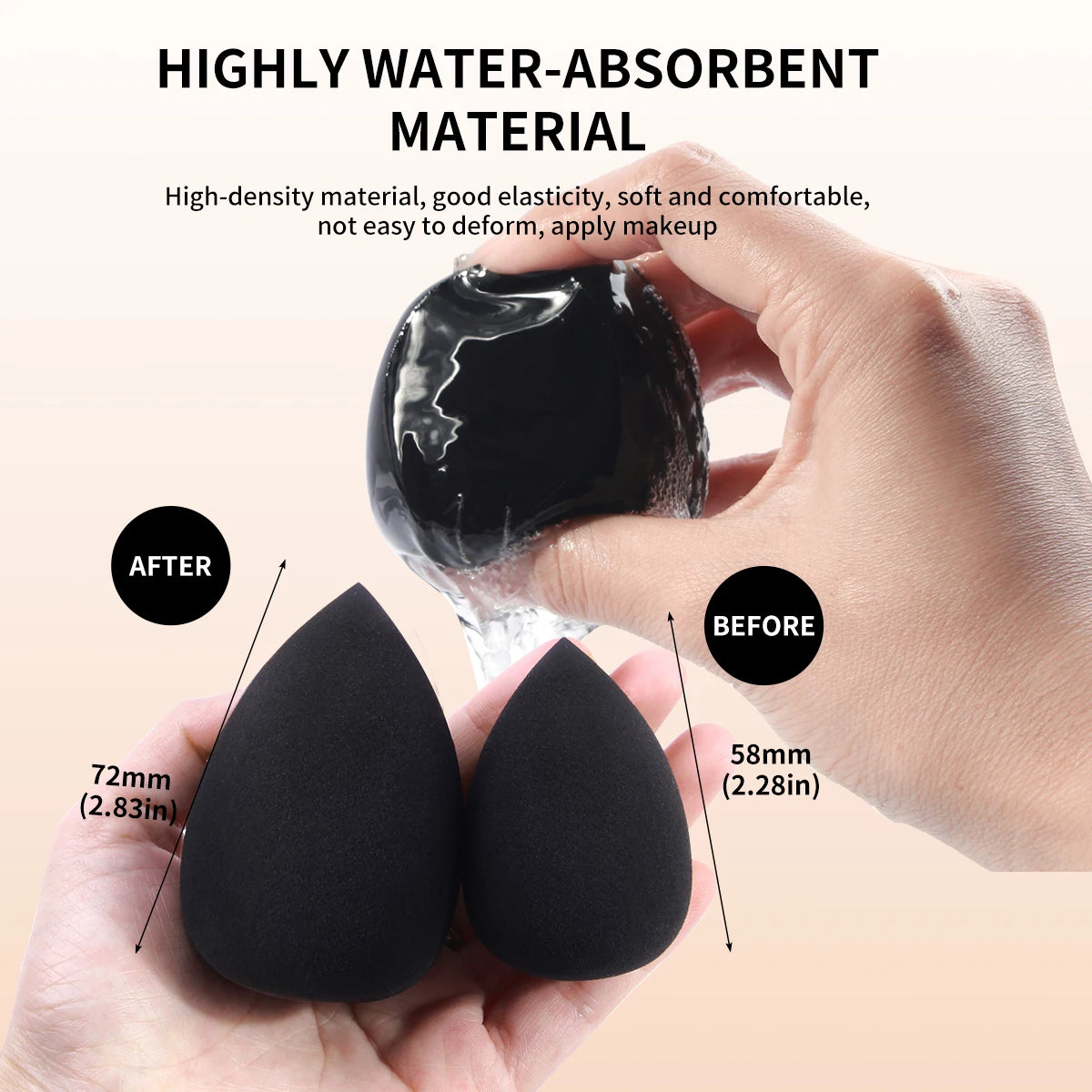 29pcs Makeup Tool Kit 20 Pcs Makeup Brushes+9 Pc Makeup Sponge Air Cushion Powder Puff Finger Puff Set Portable Makeup Tool