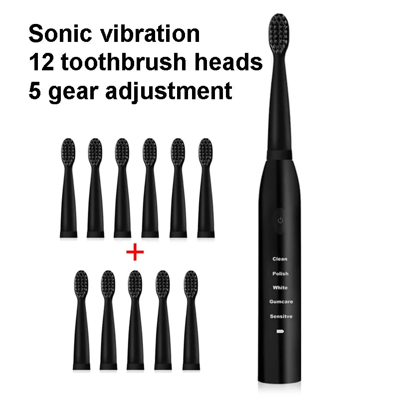 Powerful Ultrasonic Sonic Electric Toothbrush USB Charge Rechargeable Tooth Brush Washable Electronic Whitening Teeth Brush J110