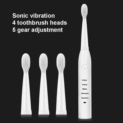 Powerful Ultrasonic Sonic Electric Toothbrush USB Charge Rechargeable Tooth Brush Washable Electronic Whitening Teeth Brush J110