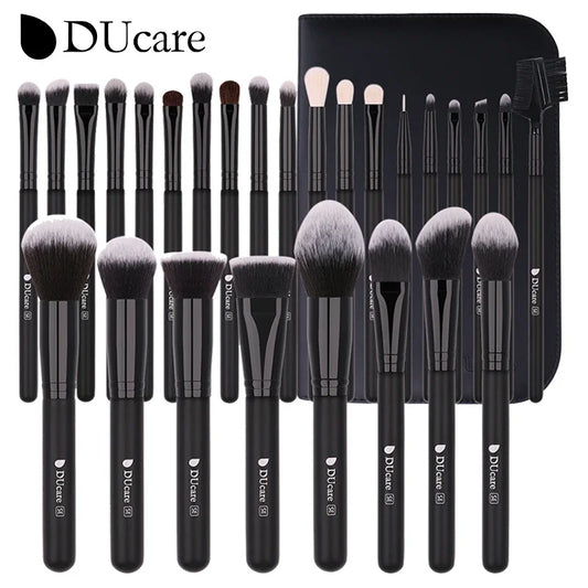 DUcare Black Makeup Brush Professional Makeup Eyeshadow Foundation Powder