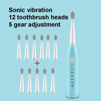Powerful Ultrasonic Sonic Electric Toothbrush USB Charge Rechargeable Tooth Brush Washable Electronic Whitening Teeth Brush J110