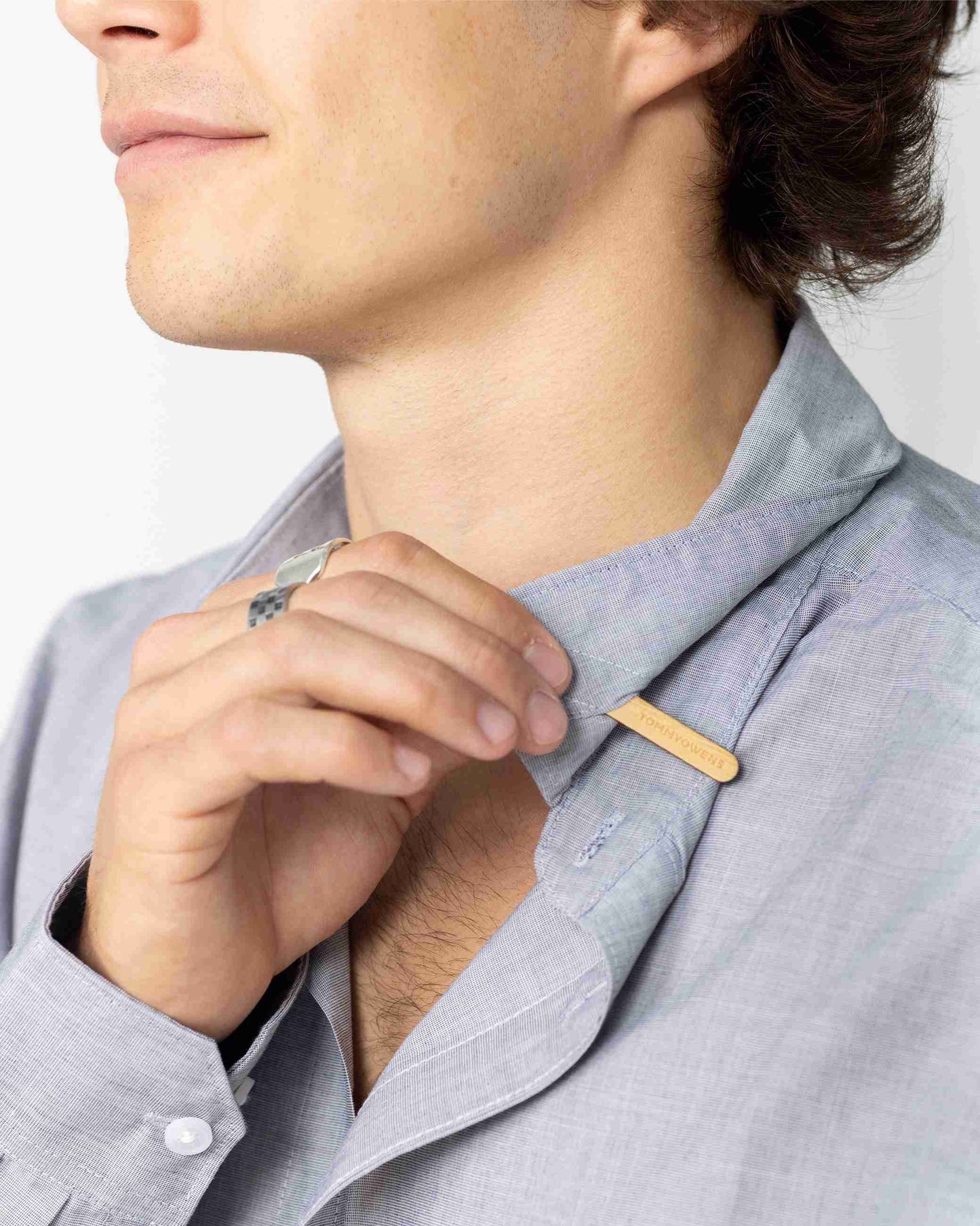 Turquoise Birdseye Maple Collar Stays