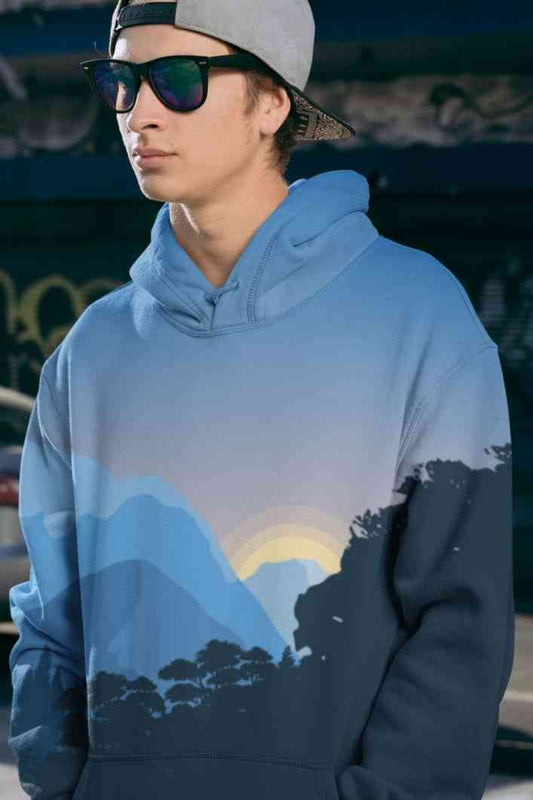 Nature Beauty Men Sublimation Hoodie

